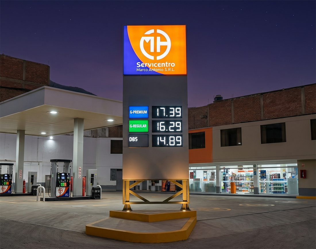 Totem servicentro
